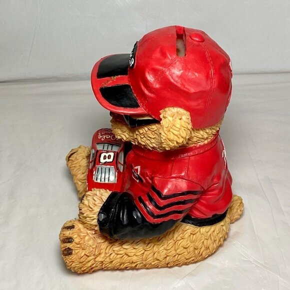 Dale Earnhardht Jr. #8 Winner’s Circle NASCAR Racing Resin Teddy Bear Coin Bank - Picture 4 of 6